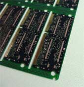 Chips mounted to PCB